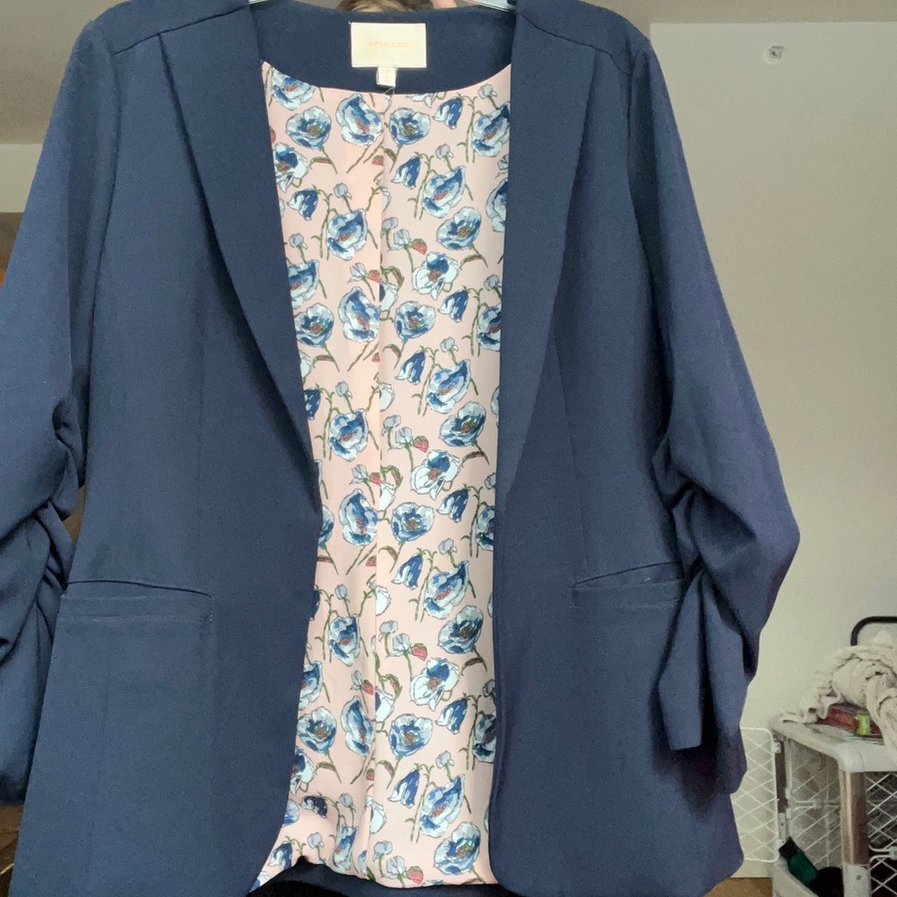 Skies are Blue Fitted Blue Blazer